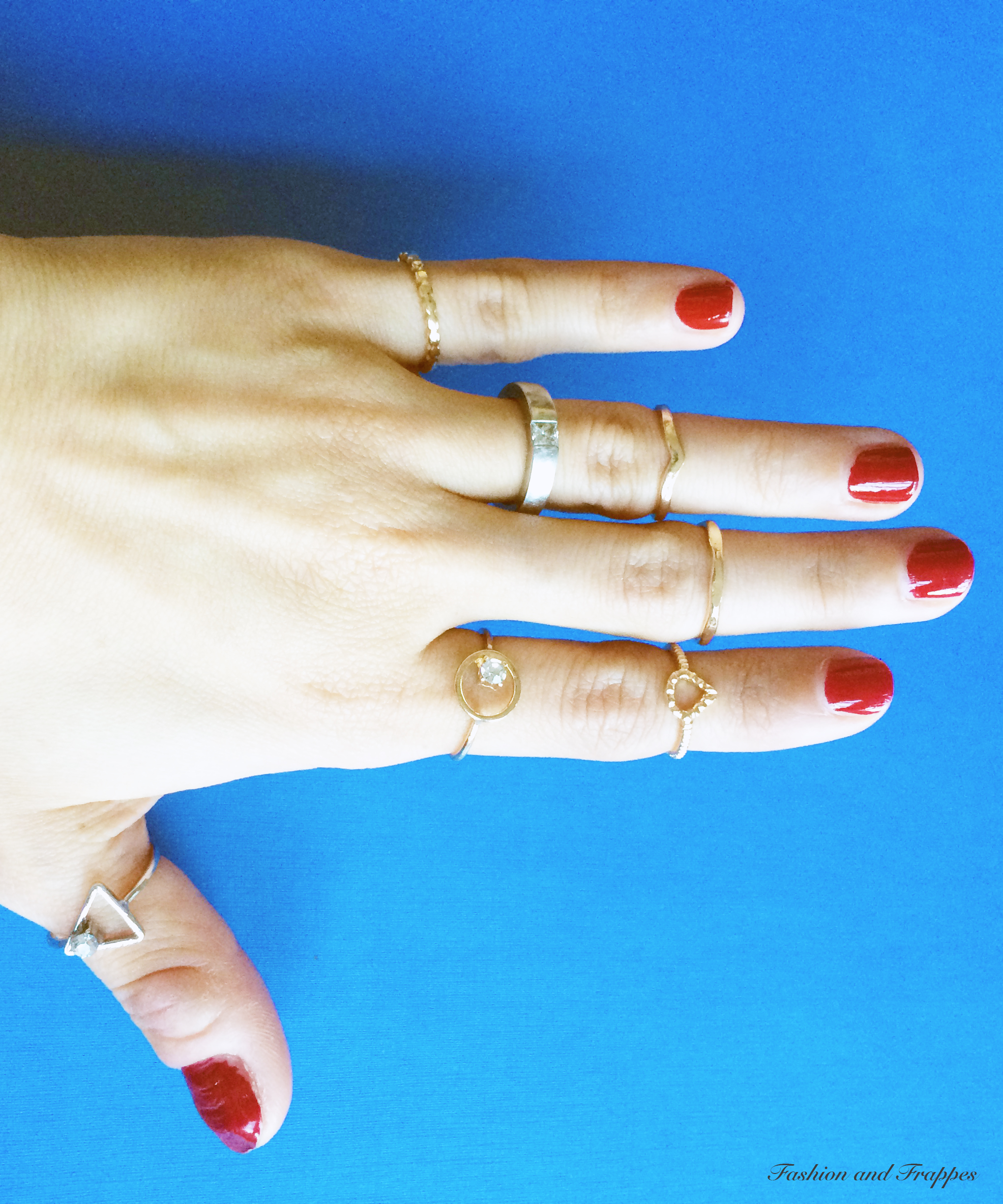 All rings (except my wedding ring!) from Primark
