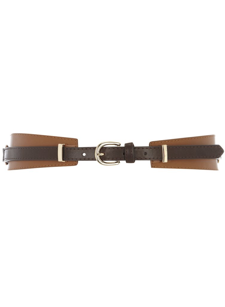 Dorothy Perkins Tan Overlay Waist Belt fashionable workwear