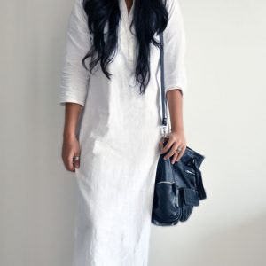 Summer white and red lips
