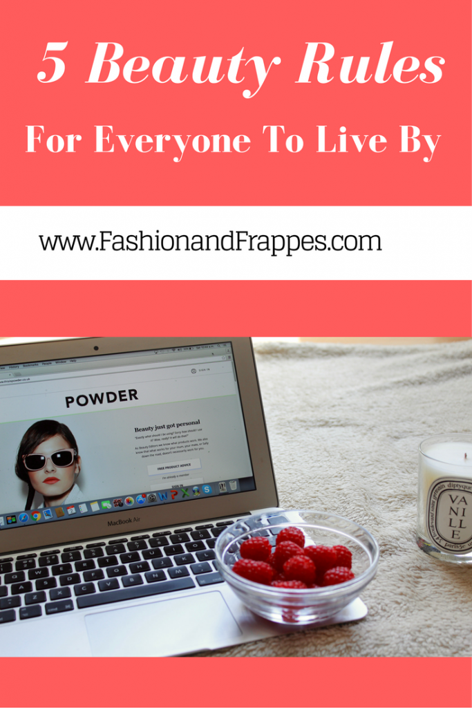 5 Beauty Rules for Everyone to Live By - pinterest