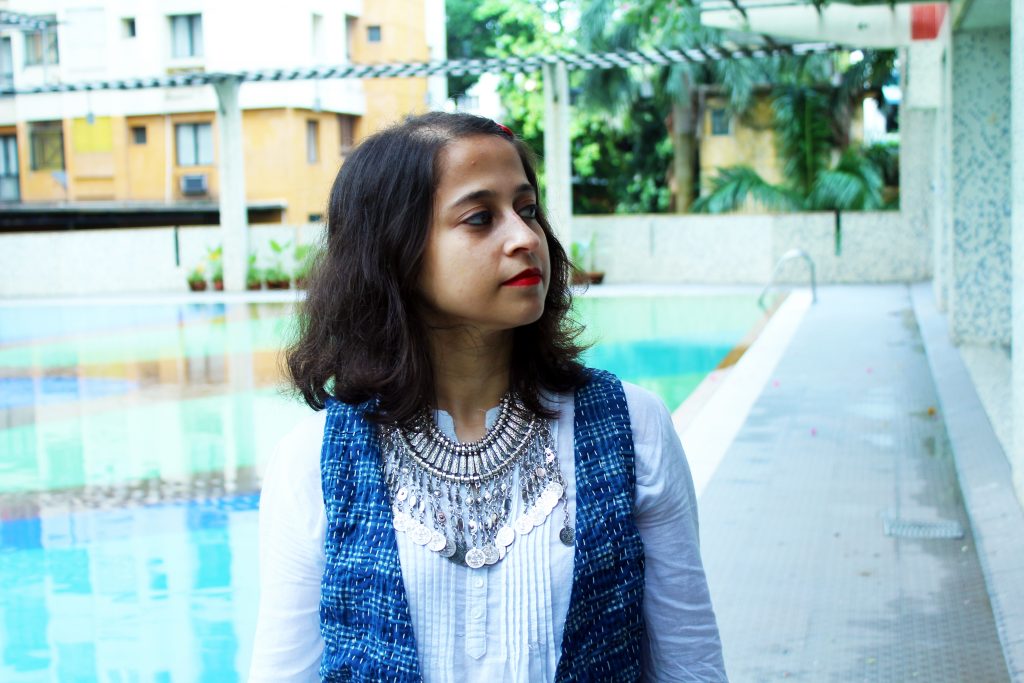 Summer layering fab India waistcoat