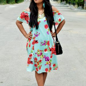 mint dress- fashion and frappes