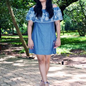 coldshoulders_grey dress_fashion and Frappes