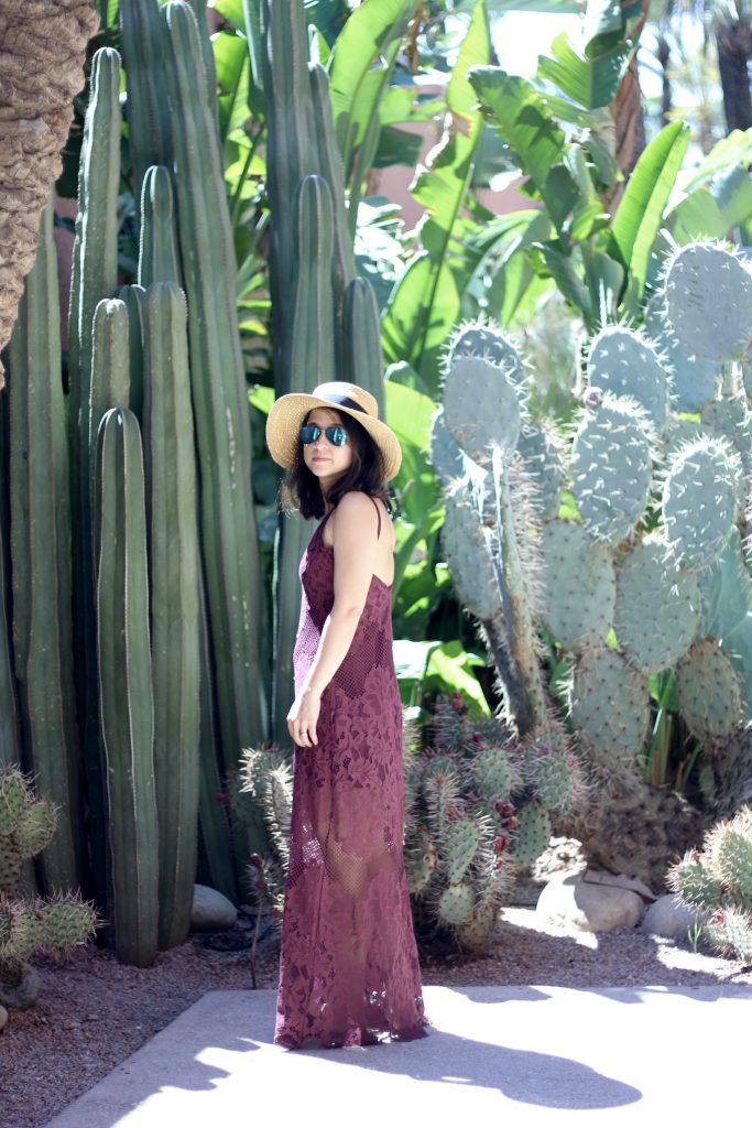 Tobi maxi dress Yves Saint Laurent museum Marrakech