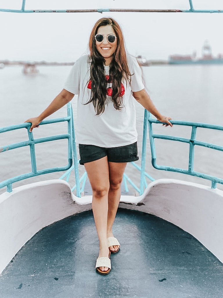 Fort Kochi travel shorts and a tee