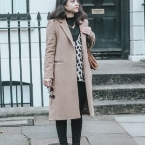 Hugo Boss Cashmere Coat - leopard print OOTD