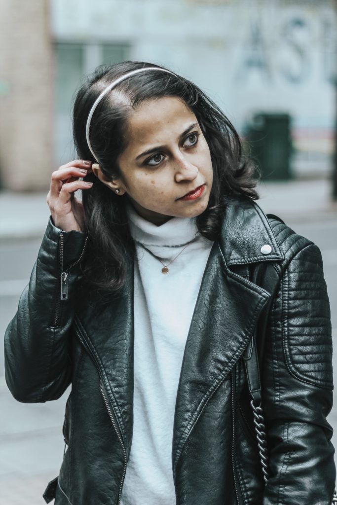 London Uniform #OOTD black leather jacket