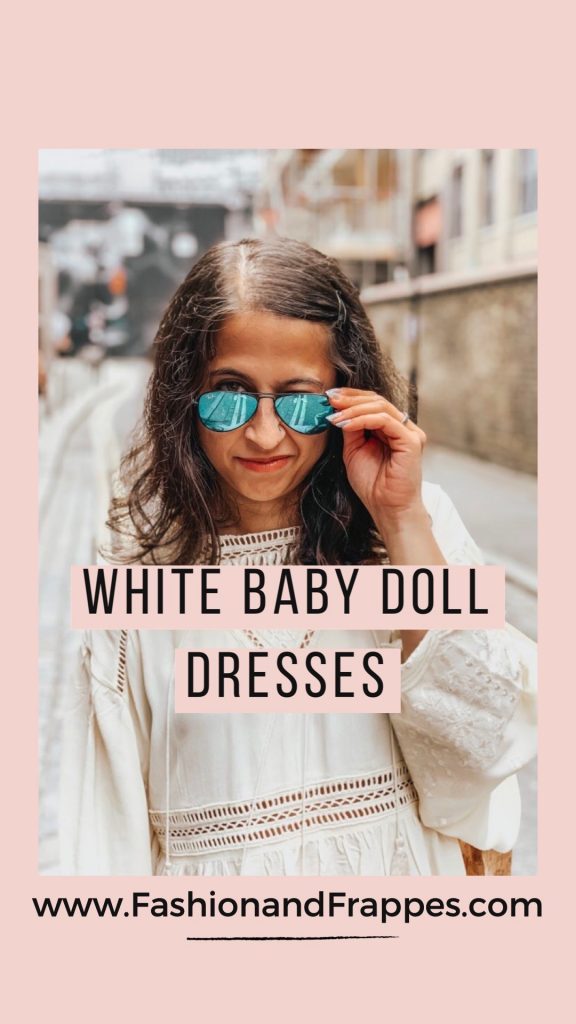 White Baby doll dress summer dress