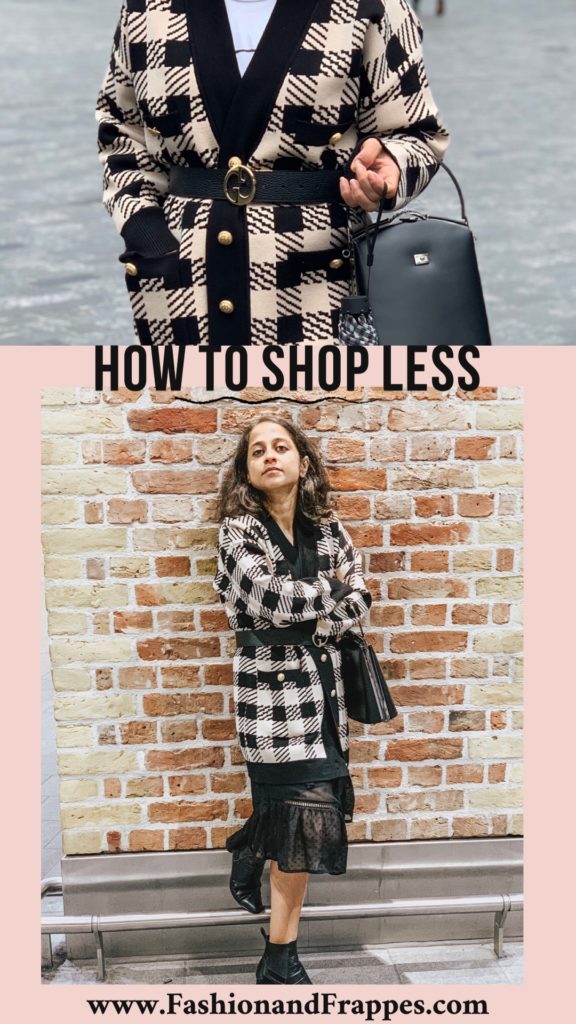 Sandro Cardigan and How to Shop Less