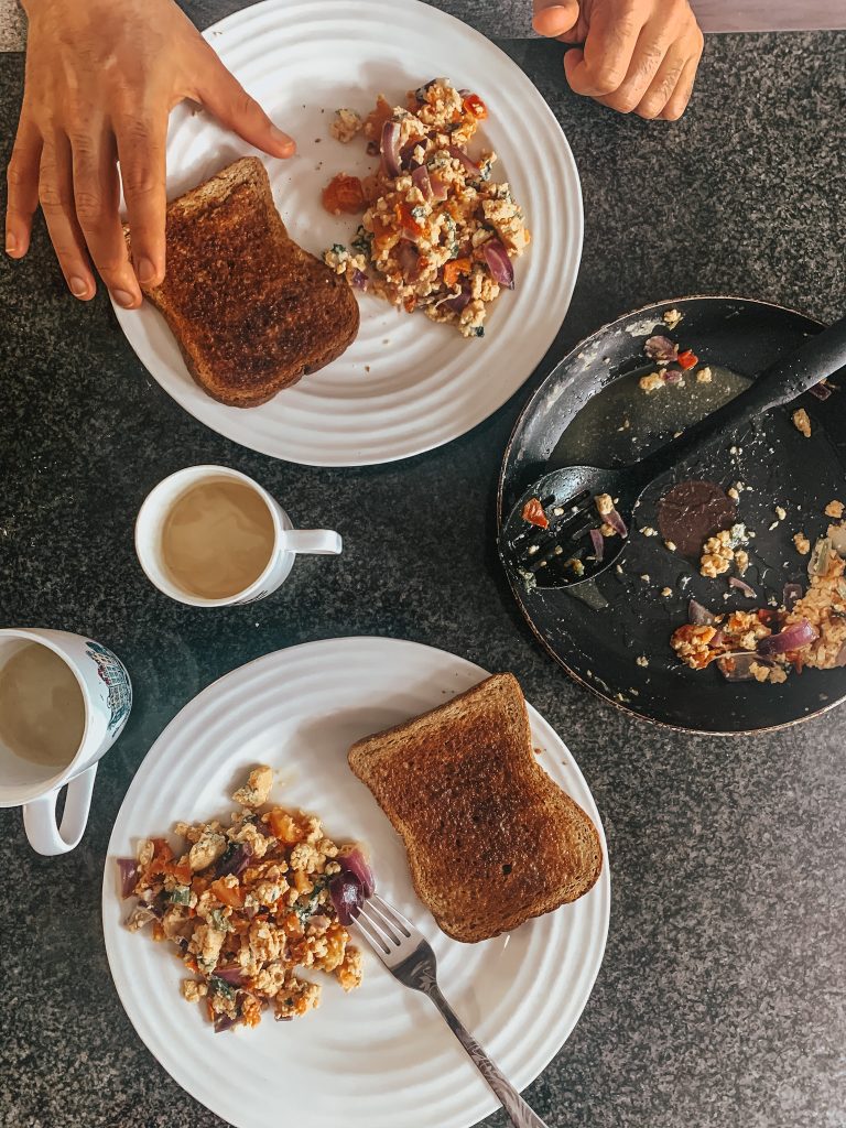Sunday brunch at home Akuri