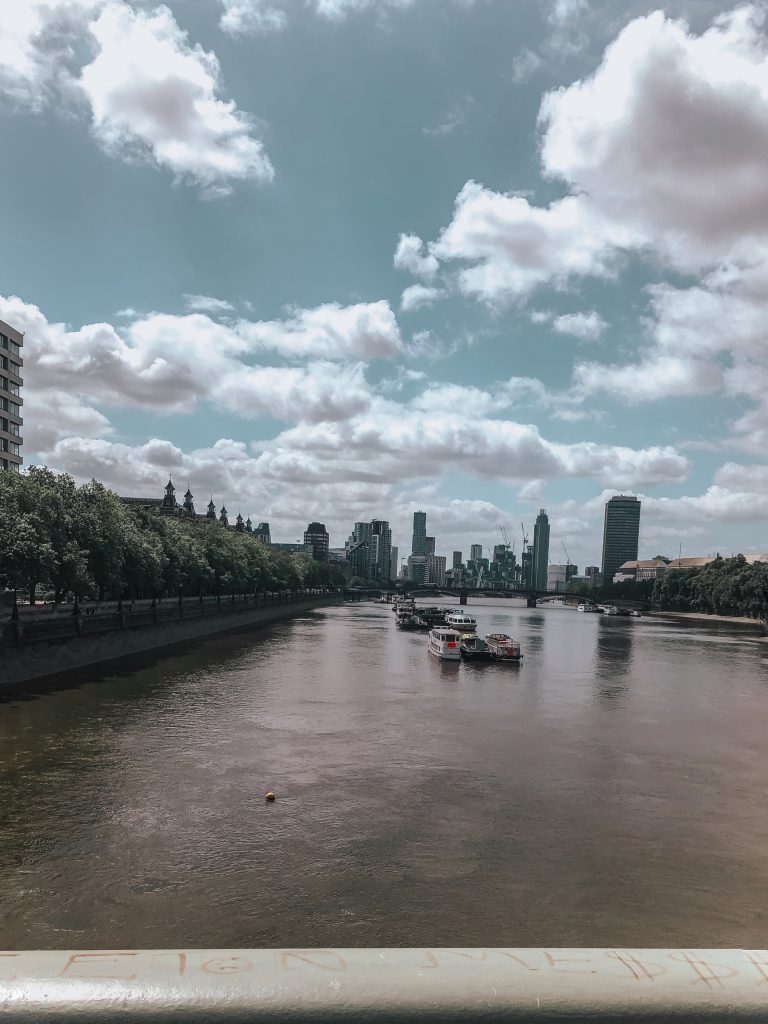 Lockdown in London Thames