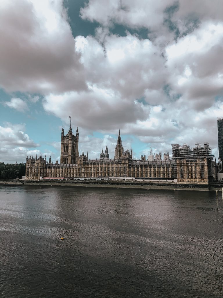 Lockdown in London Houses of Parliament