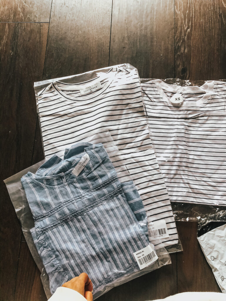 Lostock Box items - striped tees