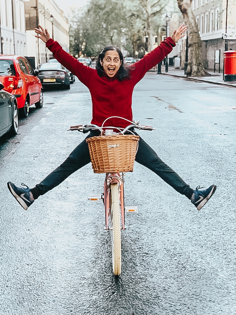 Cyclist in London