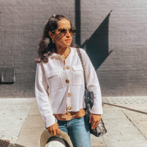No-buy year Sezane Betty cardigan