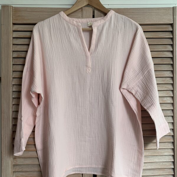Baby pink kurta top