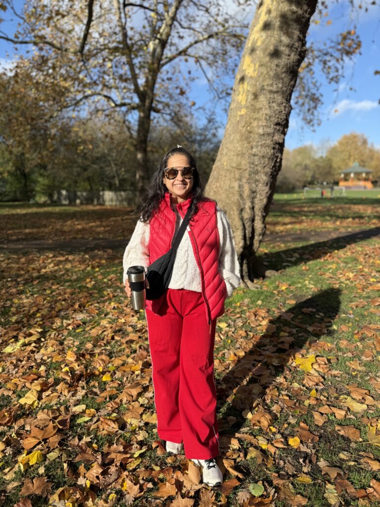red gilet