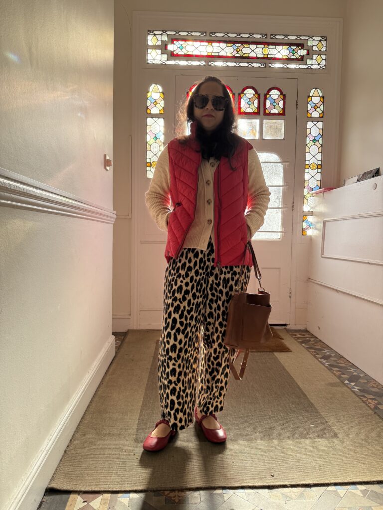 red gilet